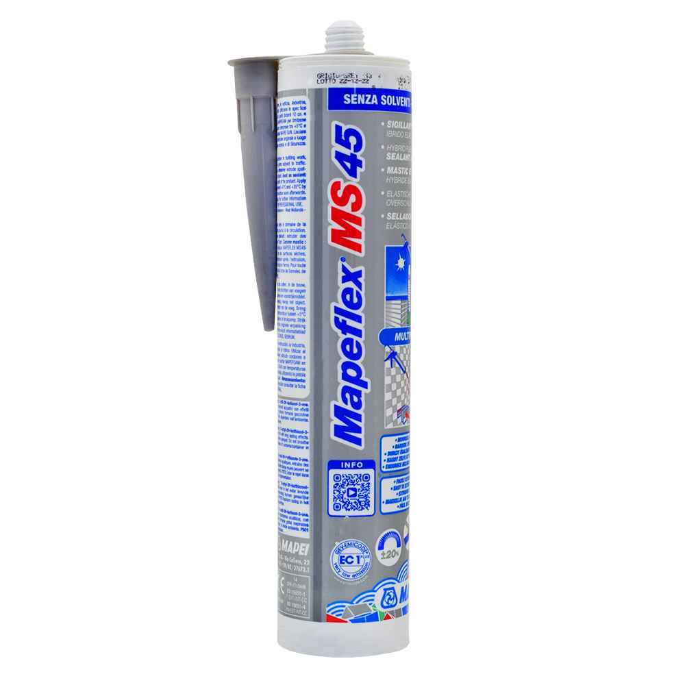 Sellador y adhesivo elastico mapeflex MS45 gris 113 x 300 ml (6PB011343)