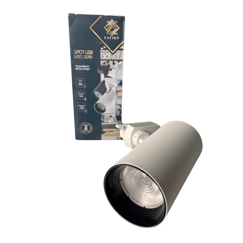 Spot LED zafiro liso blanco 20W 6500K