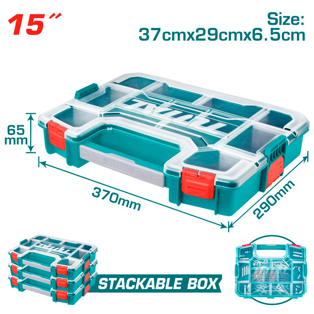 Caja organizadora 15" super total (TPBX1151)