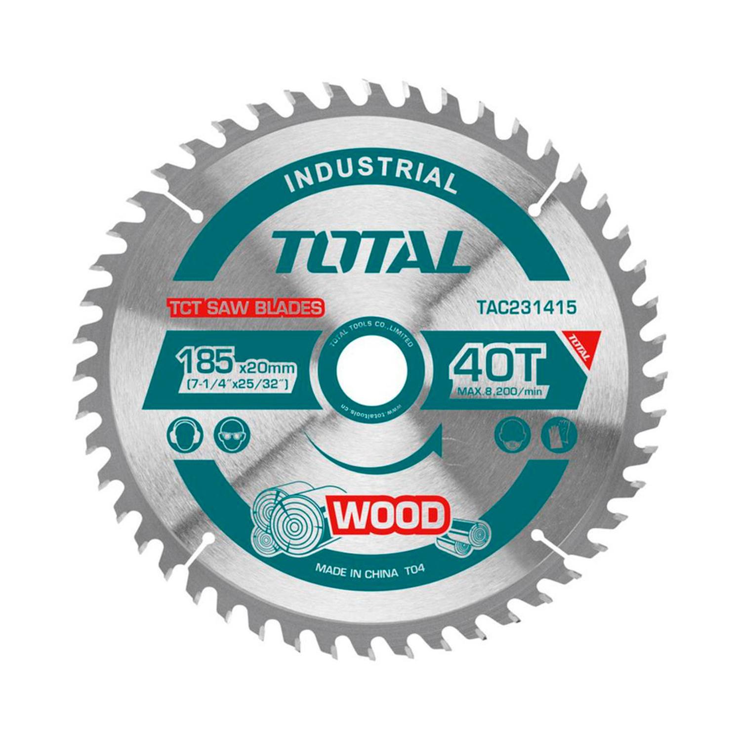 DISCO CORTE MADERA 7 1/4x40 INDUSTRIAL TOTAL (TAC231415)