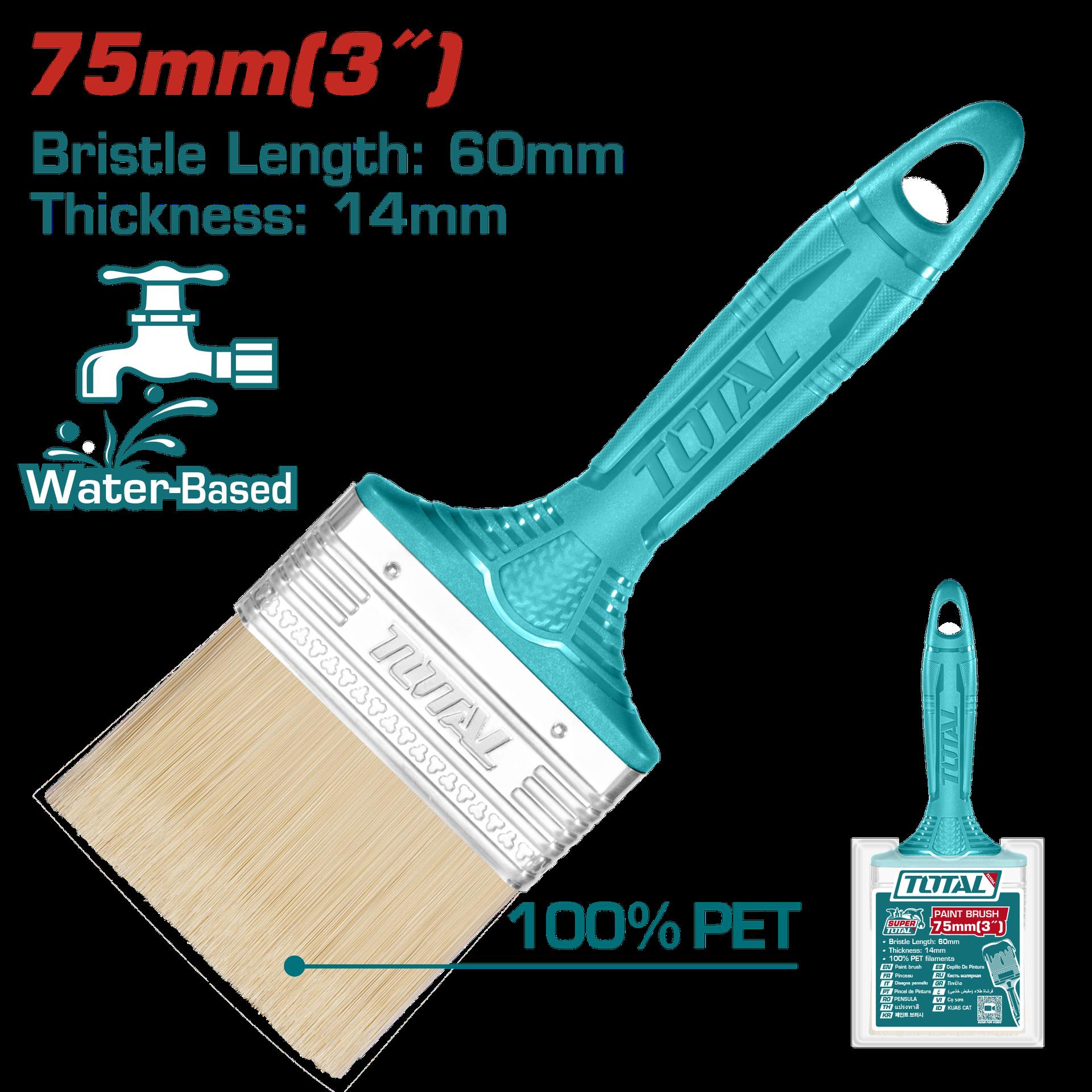 Brocha 3" mango plastico total (THT840306)