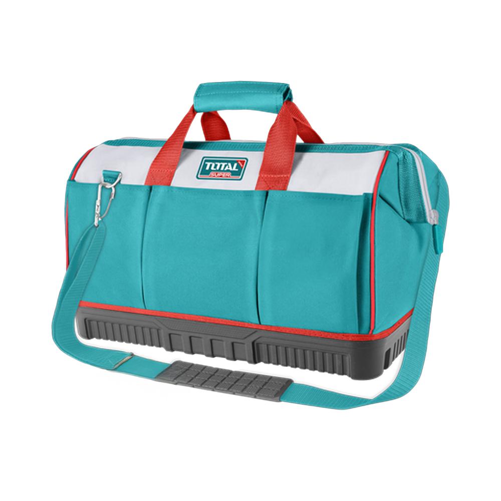 Bolso de herramientas 16 reforzado industrial capacidad maxima 20KG super total (THT16163)