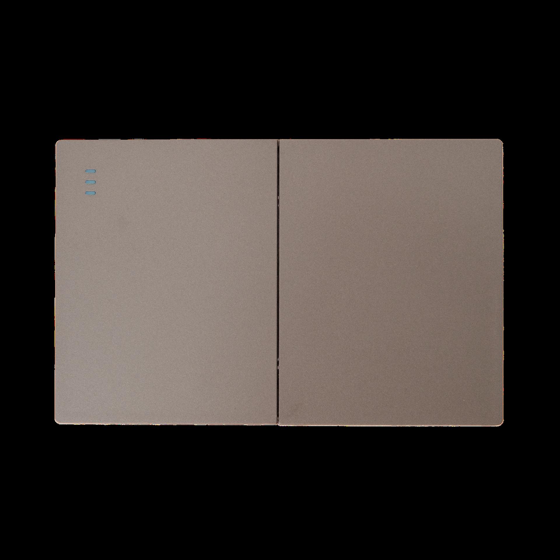 Swiche doble terra gris uduke (V8-007)