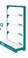 MATERIAL PUBLICITARIO (EXHIBIDOR TOTAL KIT COMPLETO DE 135CM) (135X94X45) Item: E135-TOT-M