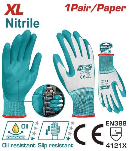 GUANTE DE NITRILO XL SUPER TOTAL (TSP12162) Item: 23838