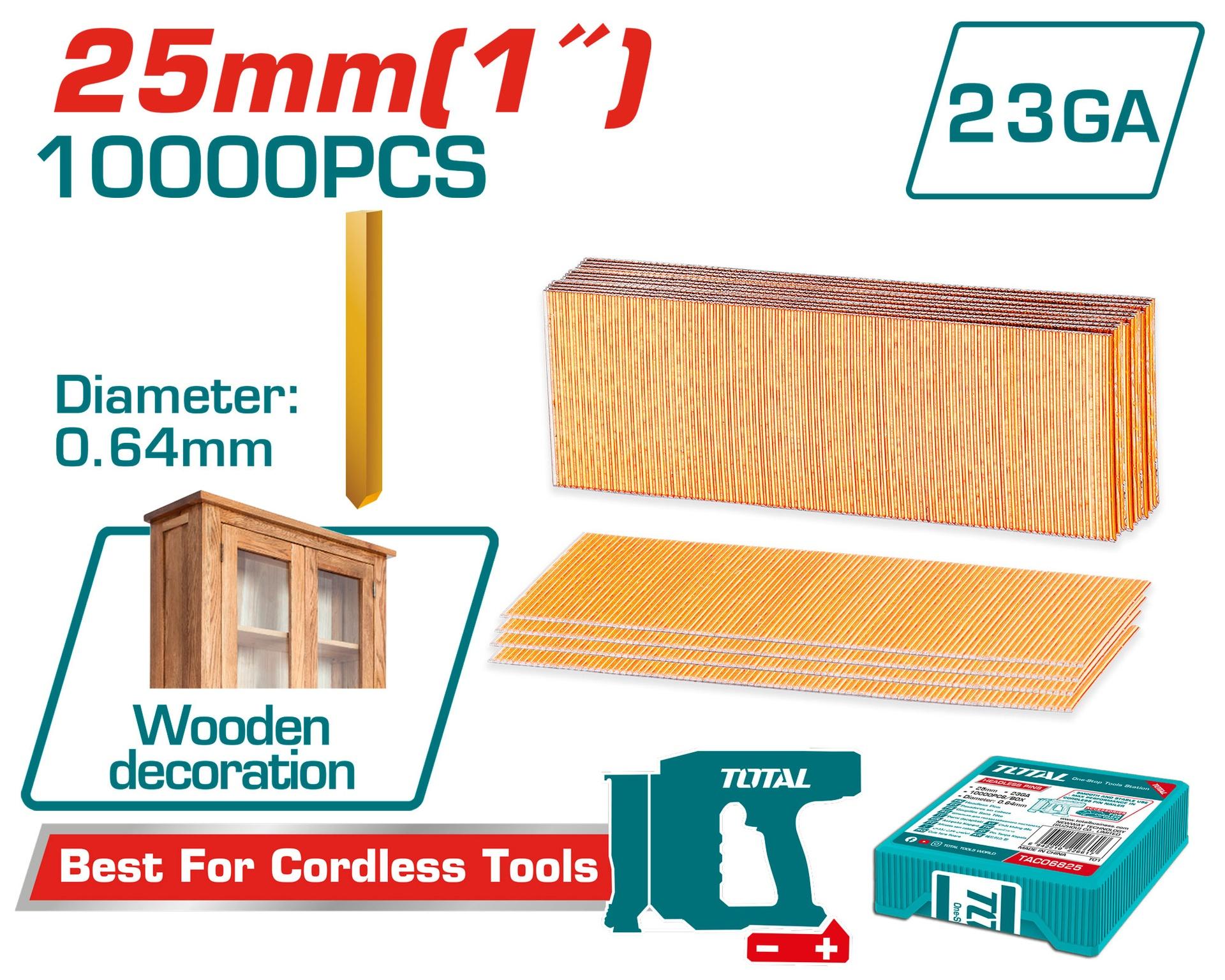 PUNTILLA O CLAVILLO SIN CABEZA 1?GA23 10000PZS INDUSTRIAL SUPER TOTAL (TAC06825) Item: 23735