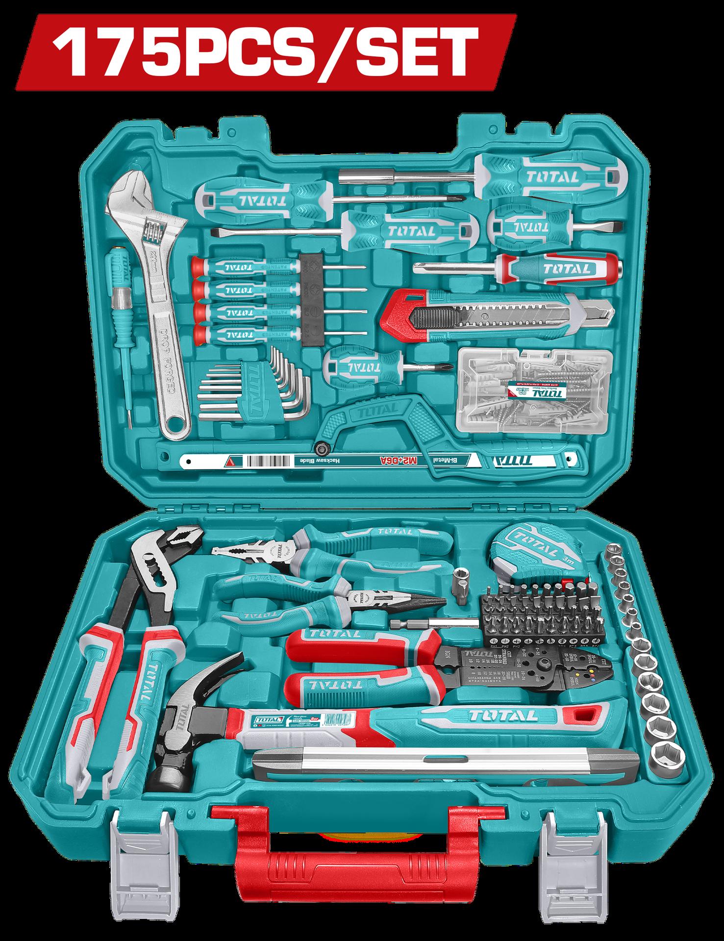 JUEGO DE HERRAMIENTAS X 175 PZS INDUSTRIAL TOTAL (THKTHP61757) Item: 23670