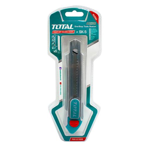 Bisturi 18X100MM industrial metalico con 6 repuestos total (TG5121806)