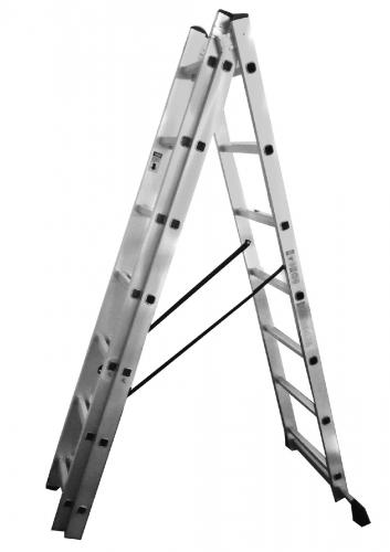 Escalera triple 3X7 uduke (150 kls) 4.23 mts aproximados