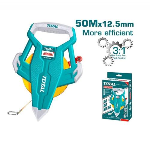 Decametro 50MTS industrial fibra de vidrio mango ergonomico total (TMTF13506)