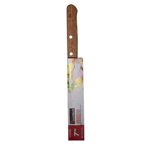 Cuchillo cacha madera 7 vharbor (HTG1004)