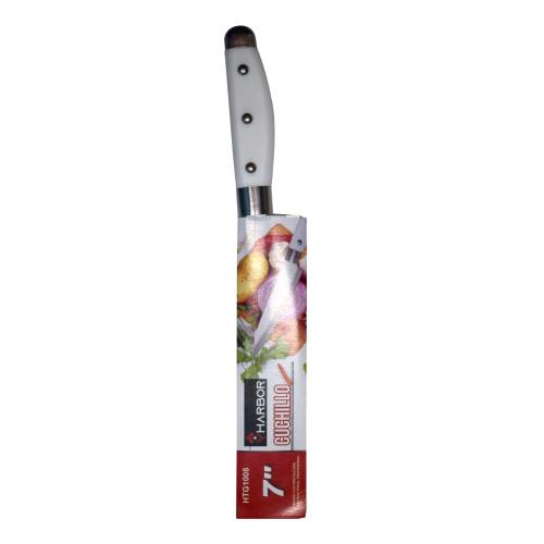 Cuchillo cacha blanca 7 vharbor (HTG1008)