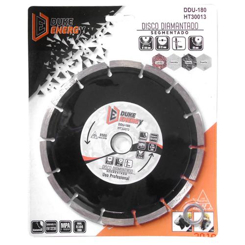 Disco diamantado segmentado duke energy profesional 7 (DDU180) (HT30013)