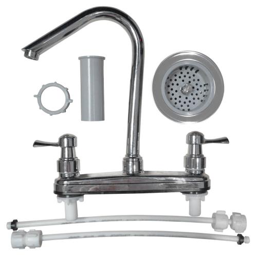 Linea grival mezclador lavaplatos 8 pul + acoples y canastilla palanca balta (415283331) (paq x 3)