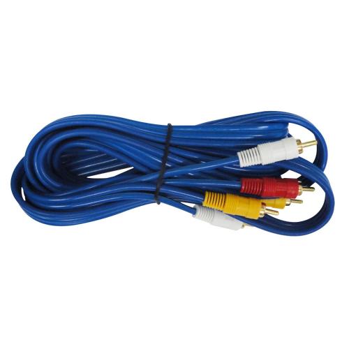 Cable DVD 3X3 fino largo azul 3MTS (HT30279)