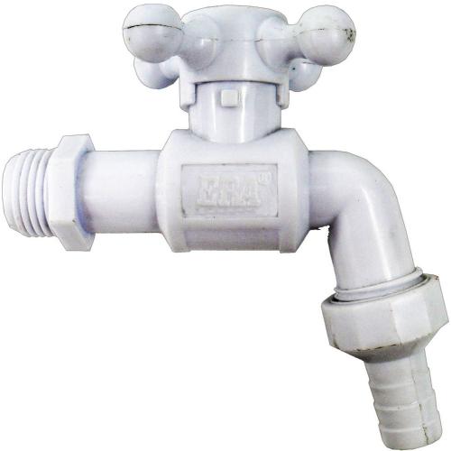 Grifo plastico gg blanco cruceta con racor (HT20147)