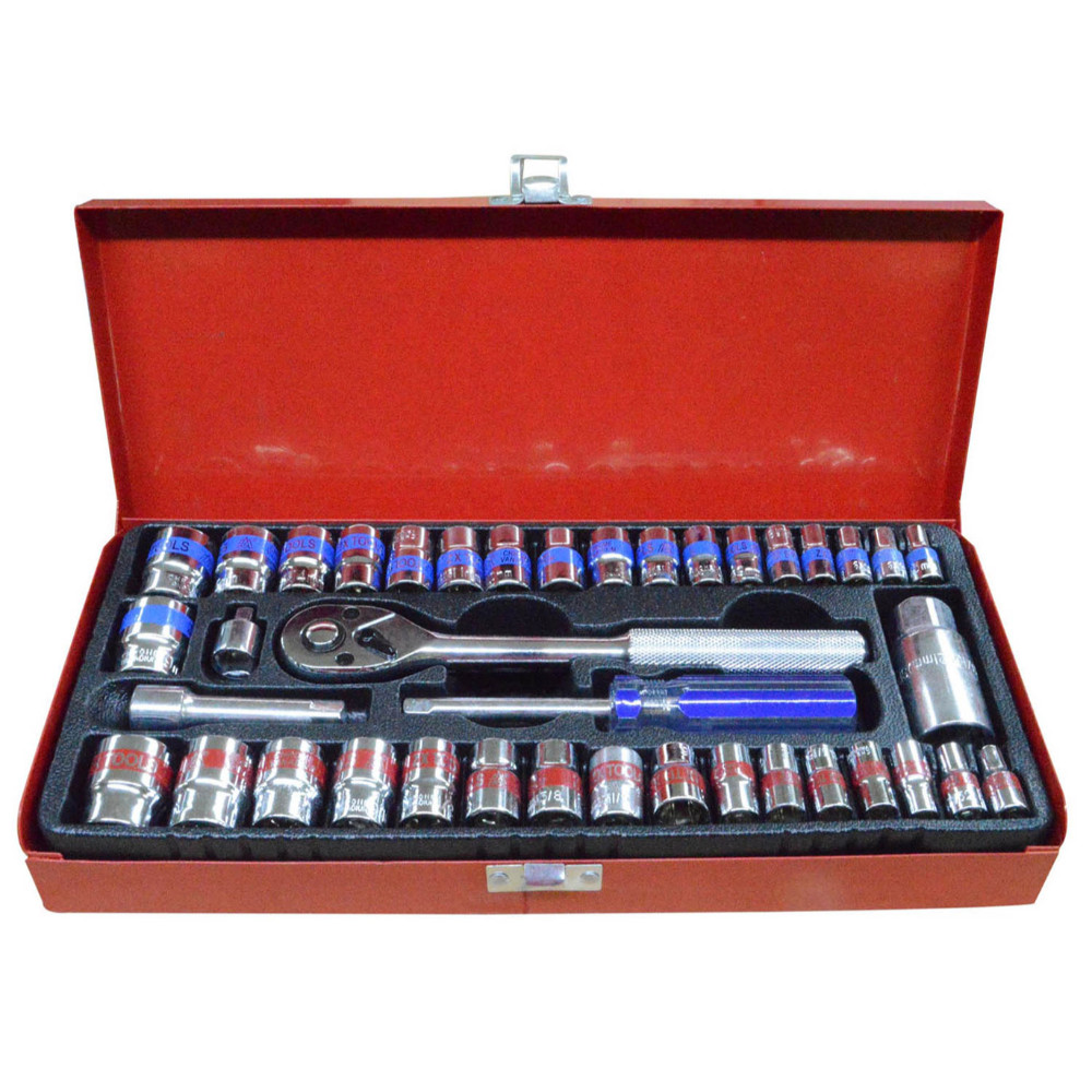 Rache con copas 3/8 x 40 C/V zhongxin tools c/metalica (HT30363)
