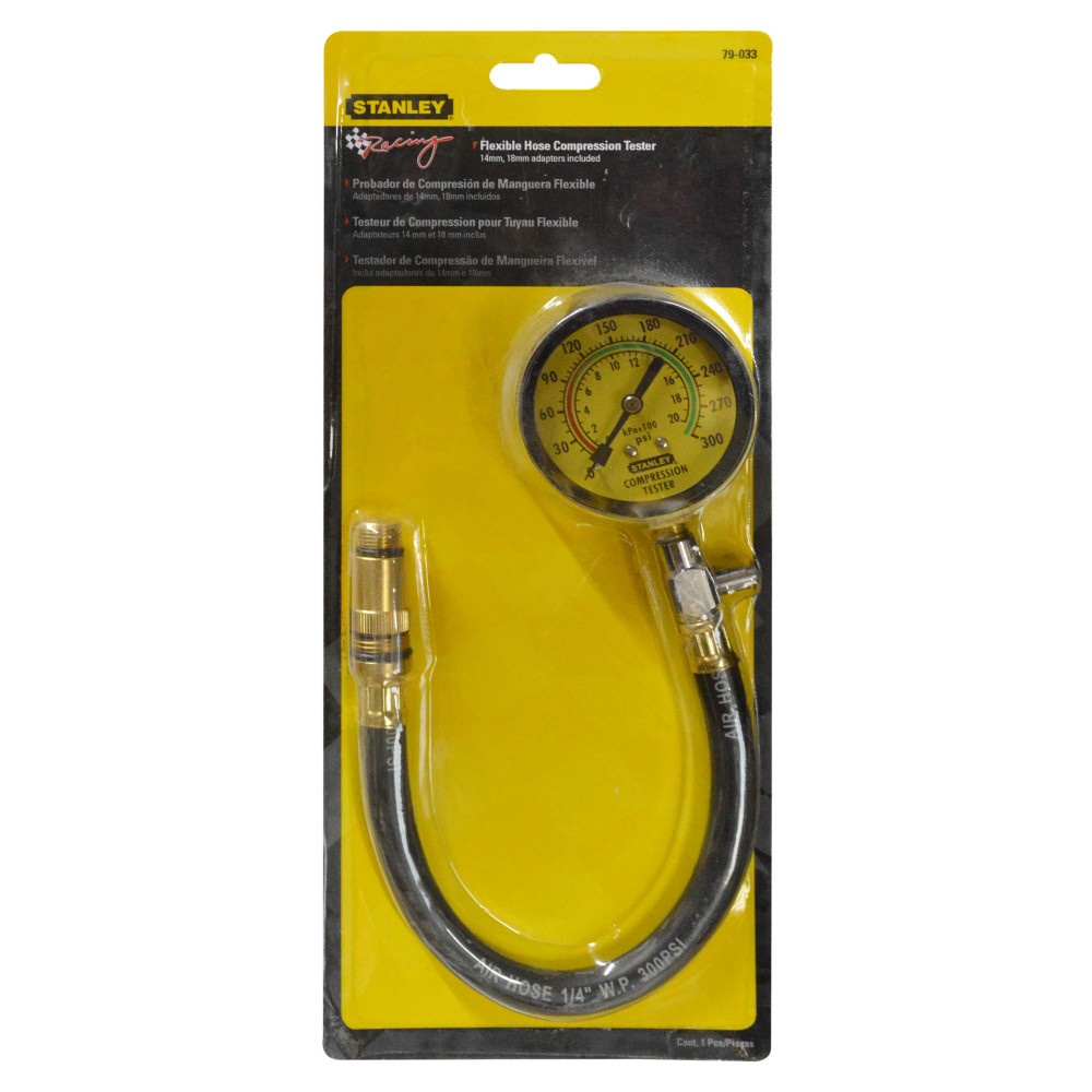Medidor de compresion para motores STANLEY(79-033)