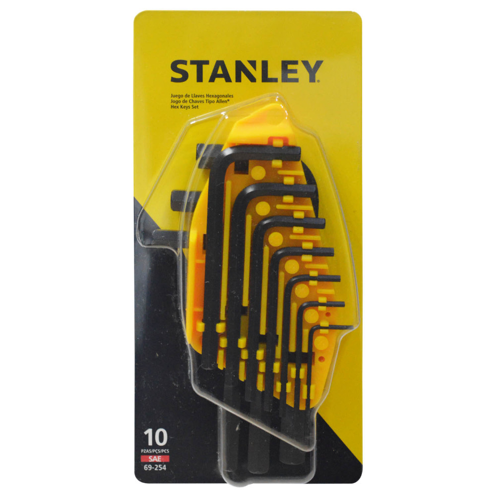 Llave alem x 10 stanley pulg (69-254)