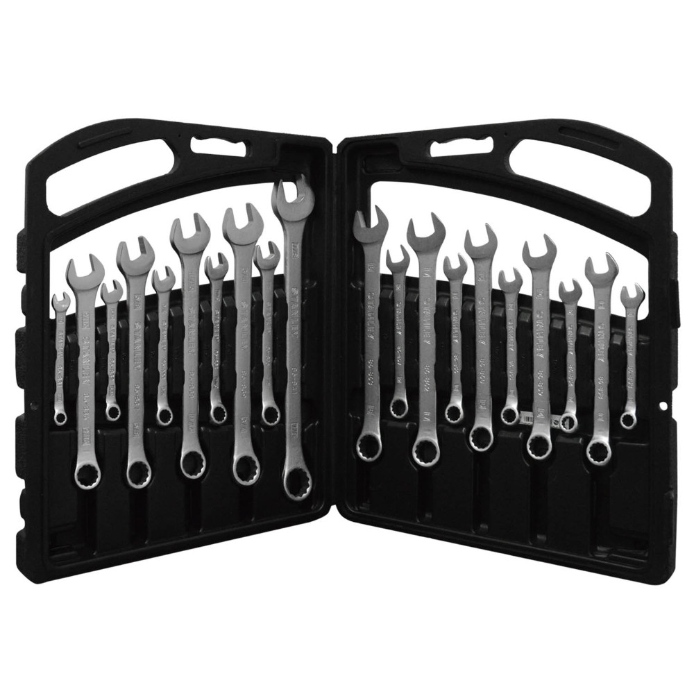 Llave mixta stanley juego x 20 mm / pulg (8-18)(1/4-7/8) (85-783LA)