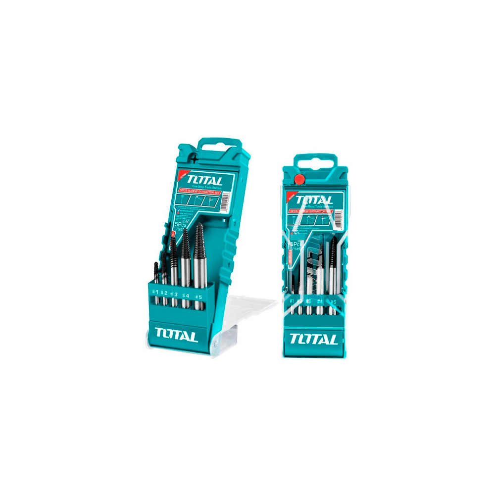 Extractor de tornillos industrial juego x 5 pzs total (TACSE0056)