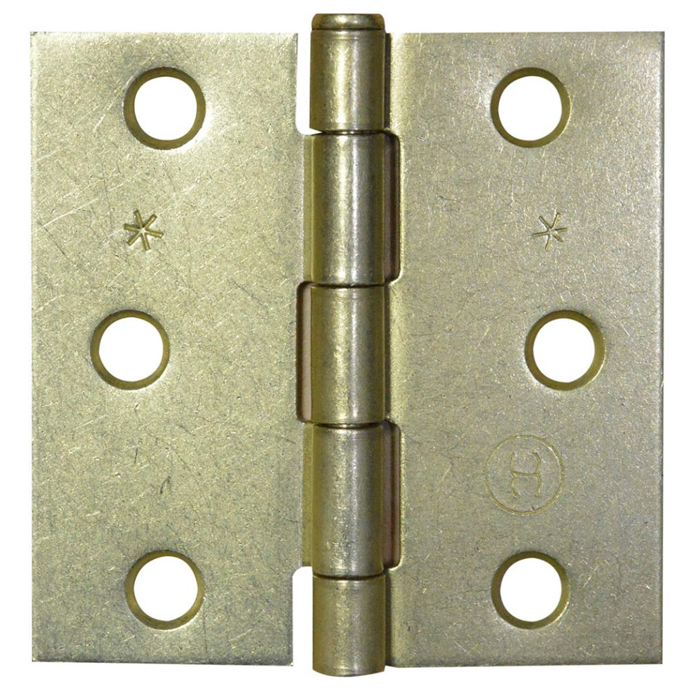Bisagra nudo cabeza plana dorada 3X3 x 12 pares (puerta)(ht) (C-16(T1327-008)(T1106-0059)
