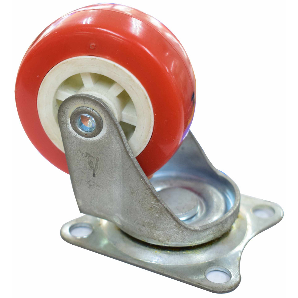 Rodachines 2 1/2 plano rojo t/roller 65MM (individual) (FR-10707)(RPNJ065)(HT30094)
