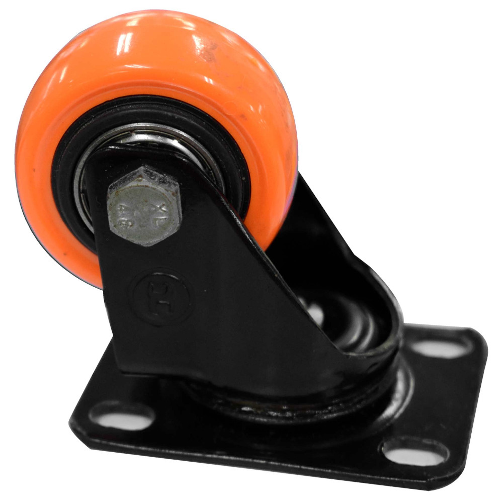 Rodachines 1 1/2 plano naranja pesa giratorio 40MM (individual) (HT40190)