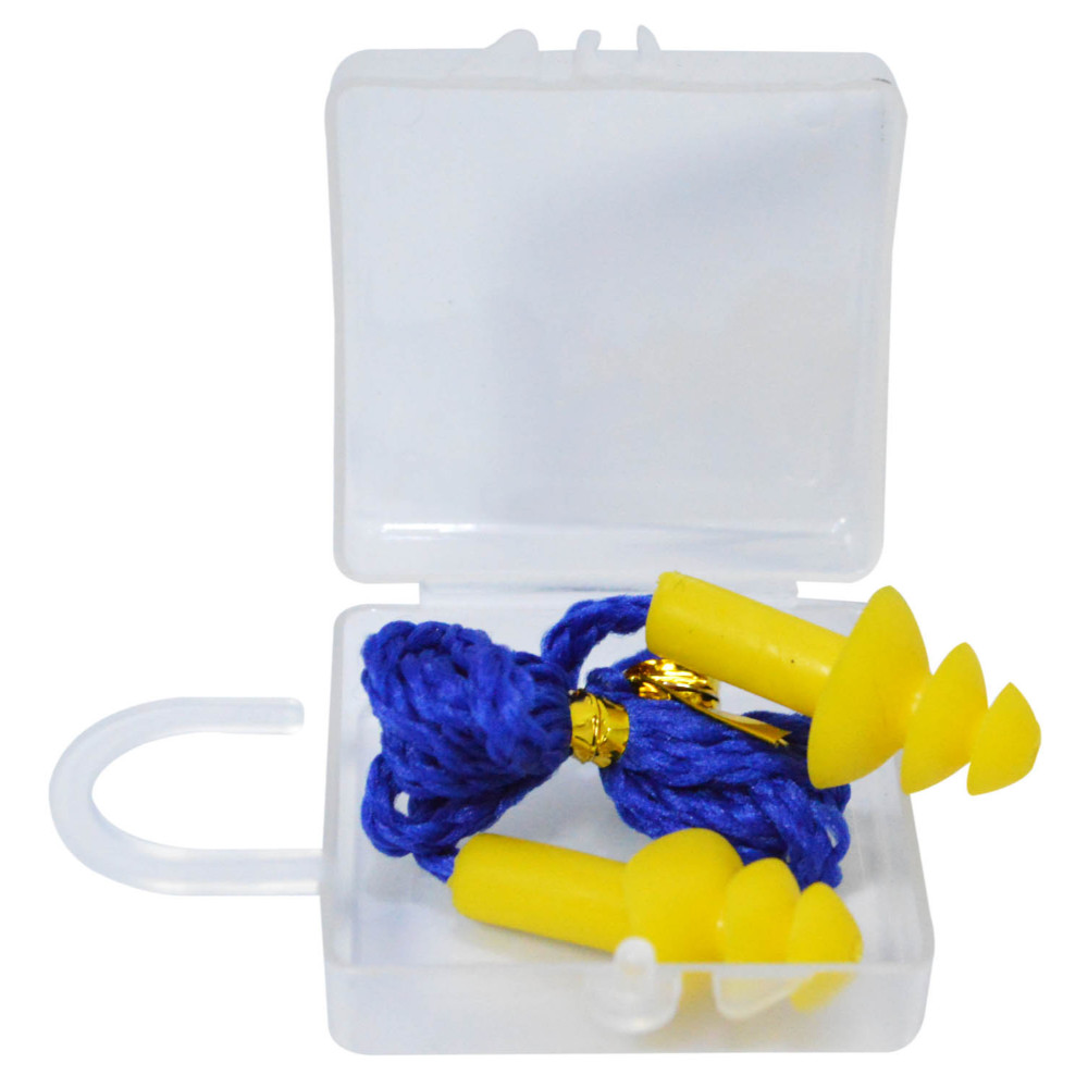 Tapa oidos llavero cuerda de hilo azul ht caja cuadrada (HT20417)