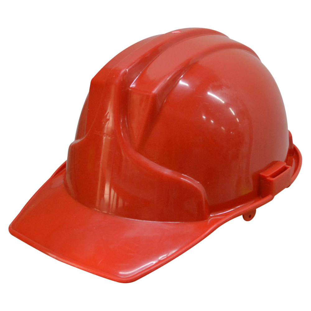 Casco construccion profesional rojo (con NORMAS-DIELECTRICO-3 apoyos