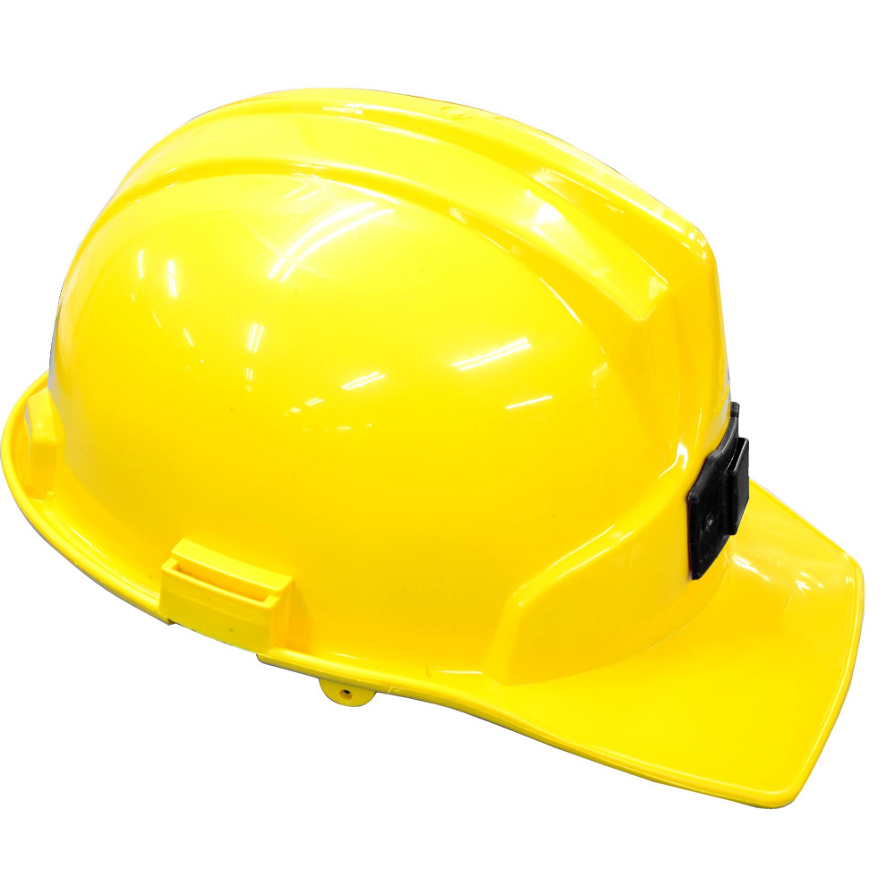 Casco construccion profesional amarillo minero (con normas-dielectrico