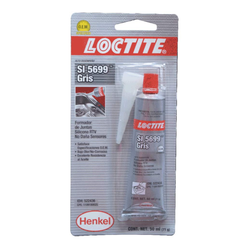 Silicona loctite 50 gris automotriz (522436)
