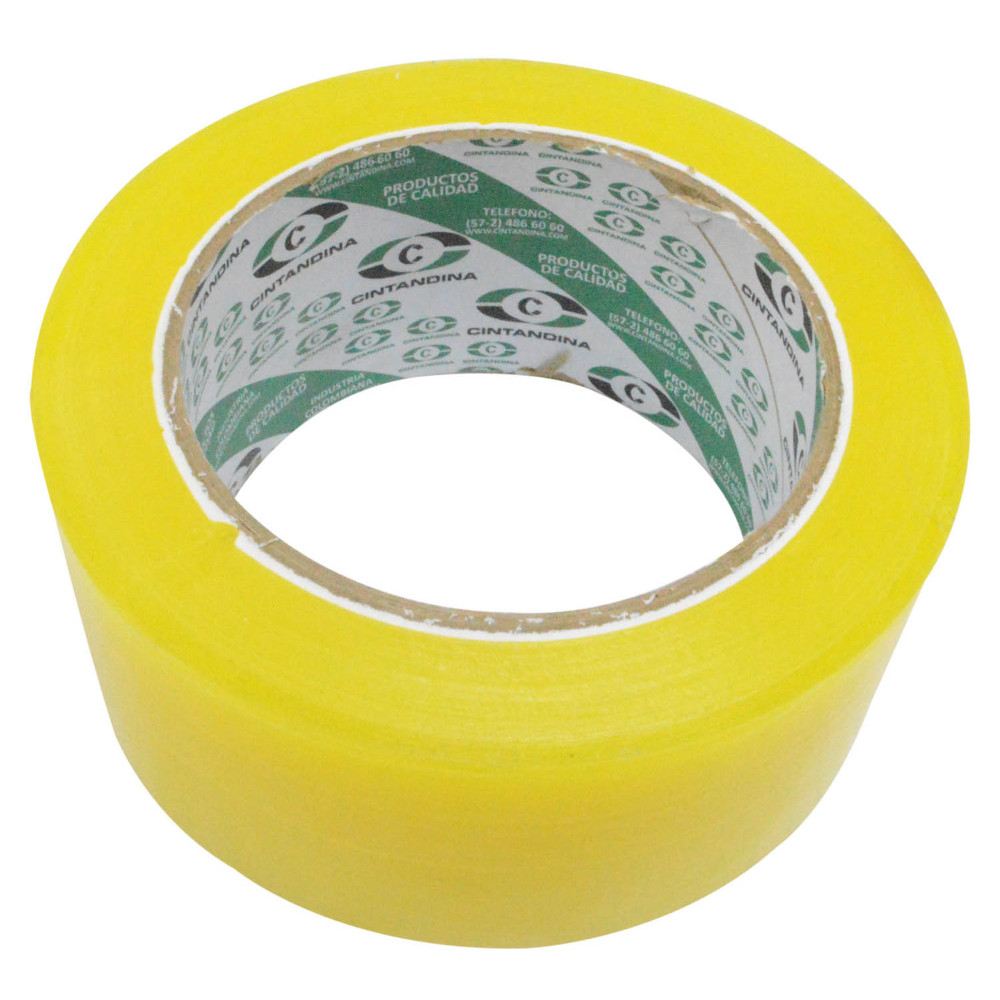 Cinta ancha de polietileno para invernaderos amarilla 2PUL X50MTRS(PE-011)