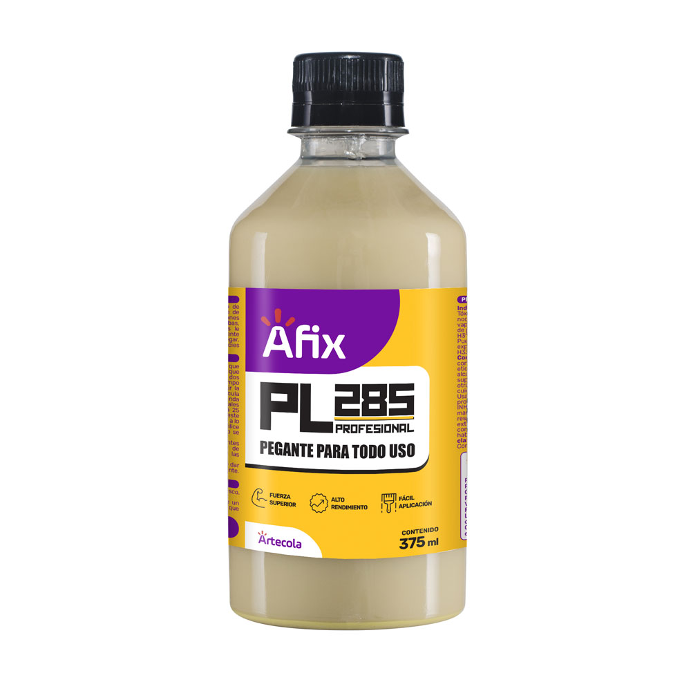 Pegante boxer PL285 profesional amarillo x 375 ml