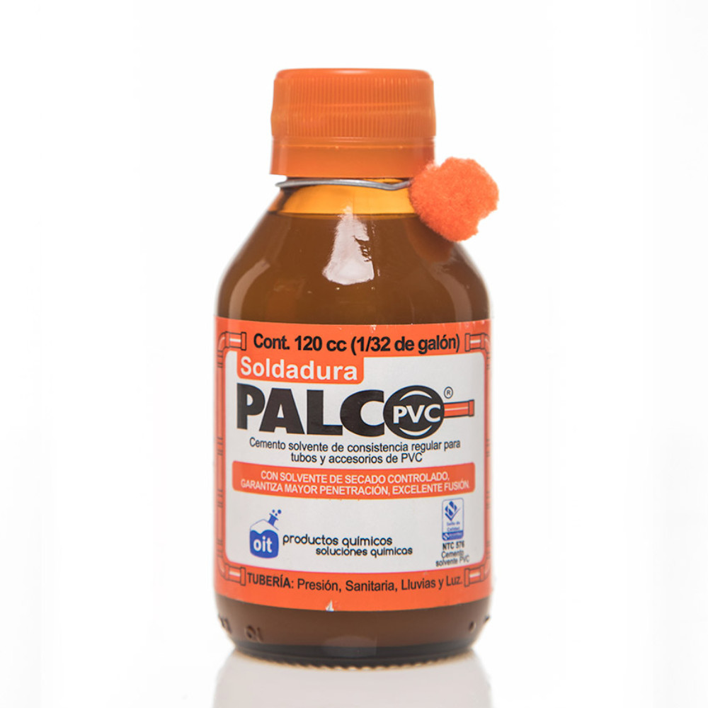 Pega PVC fina palc 1/32 (120 cc) (certificada)
