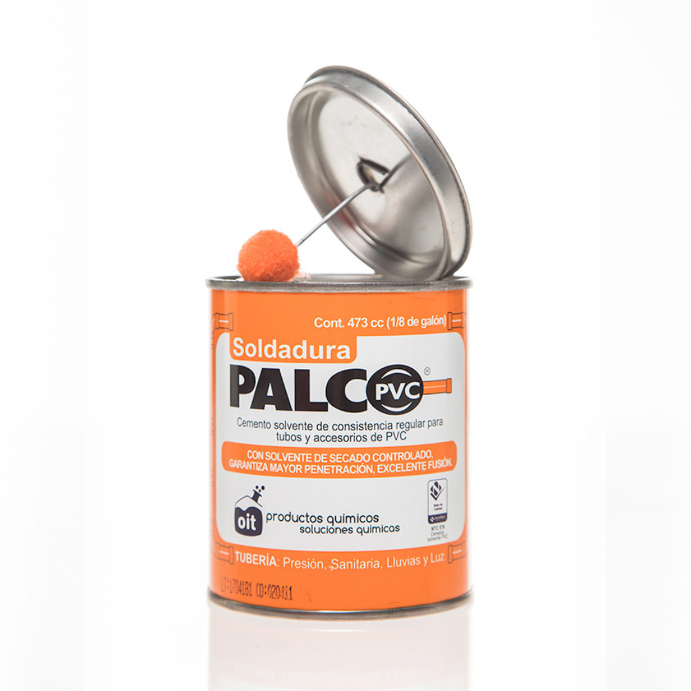 Pega PVC fina palc 1/8 (480 cc) (certificada)