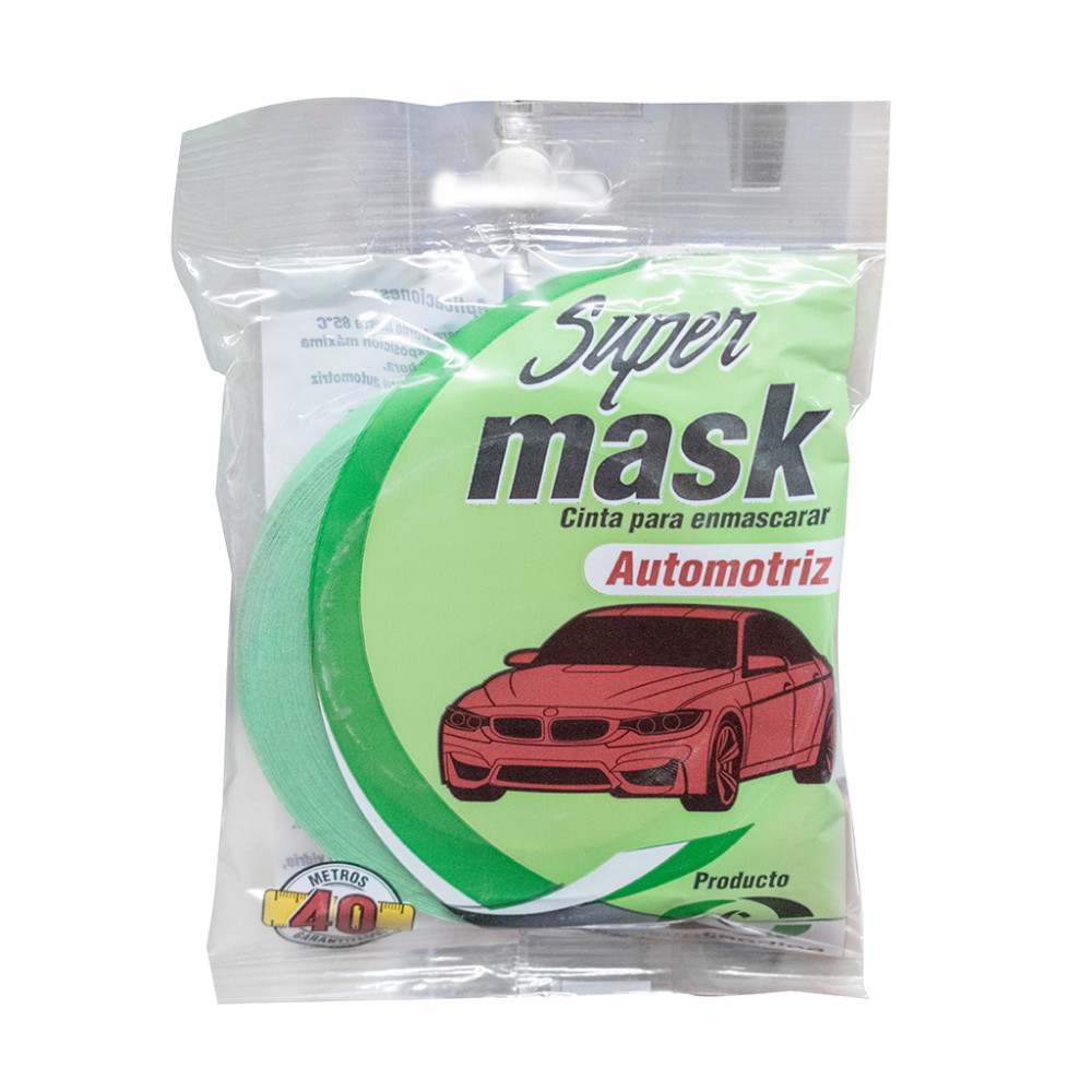 Cinta enmascarar 3/4 automotriz verde cintandina (CE-105)18MMX40MTS)