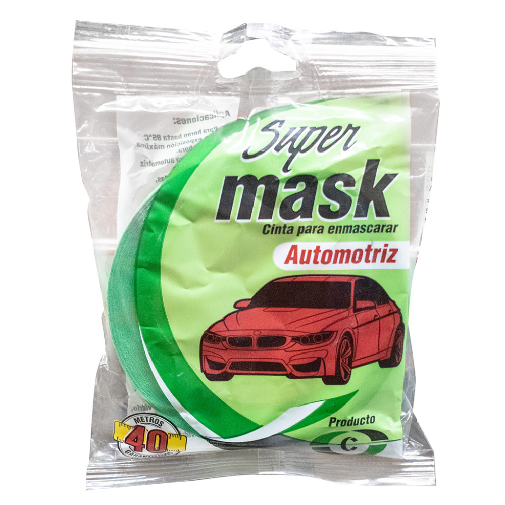 Cinta enmascarar automotriz verde cintandina 1 (CE-106)24MMX40MTS)