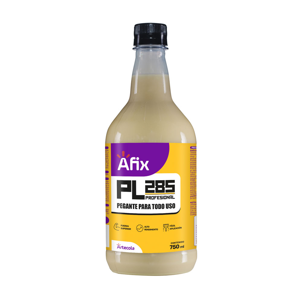 Pegante boxer PL285 profesional amarillo x 750 ml