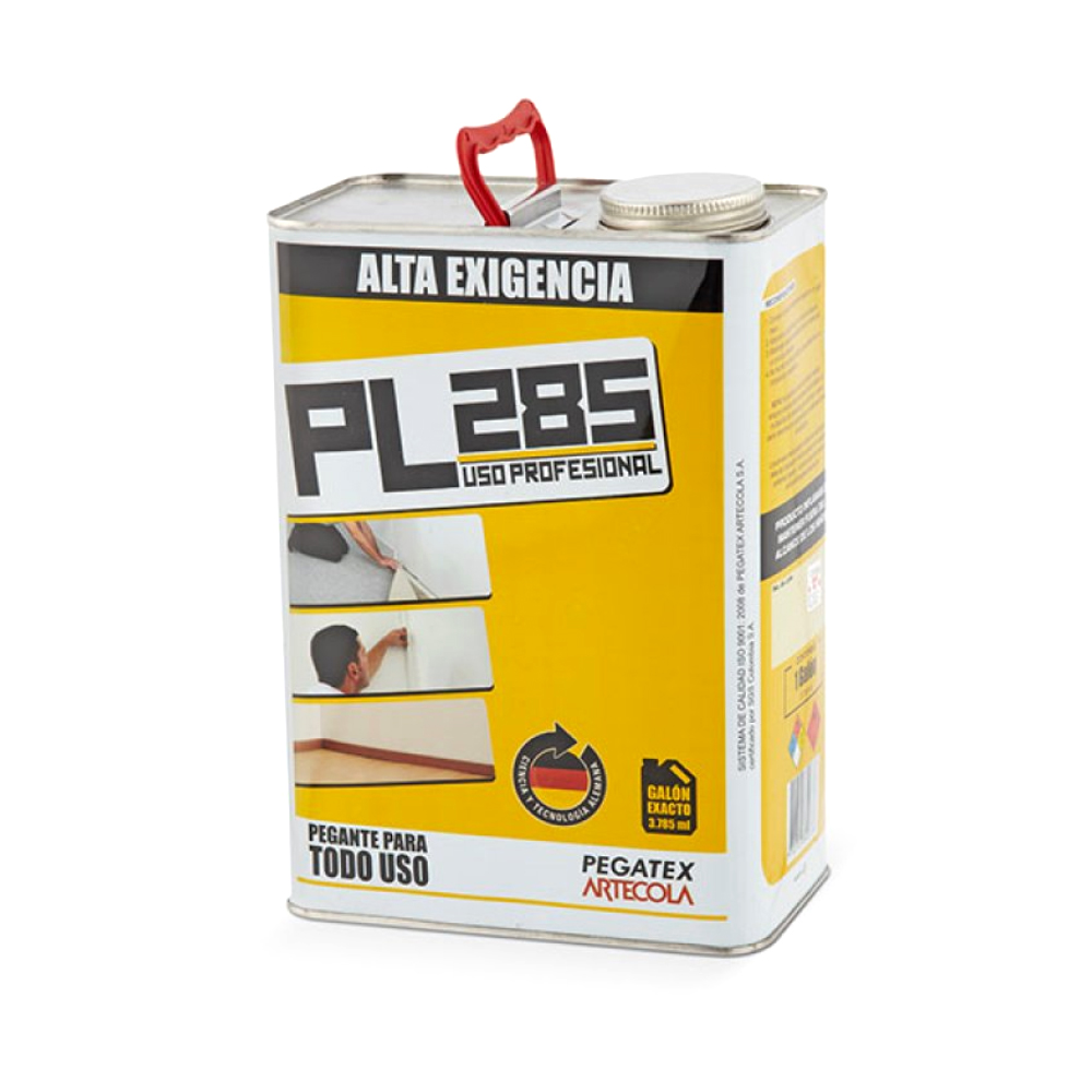 Pegante boxer PL285 profesional amarillo x 3785 ml