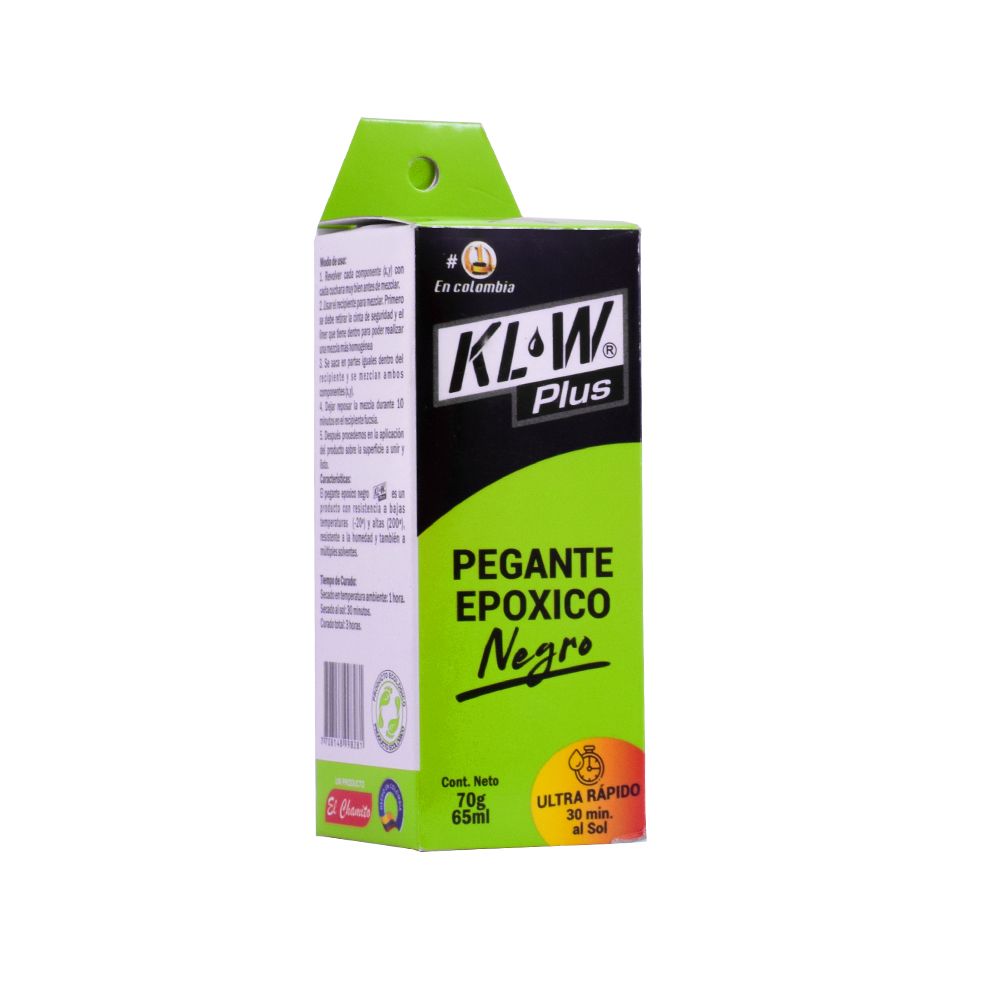 Epoxico negro klw plus 70 gr (05445)