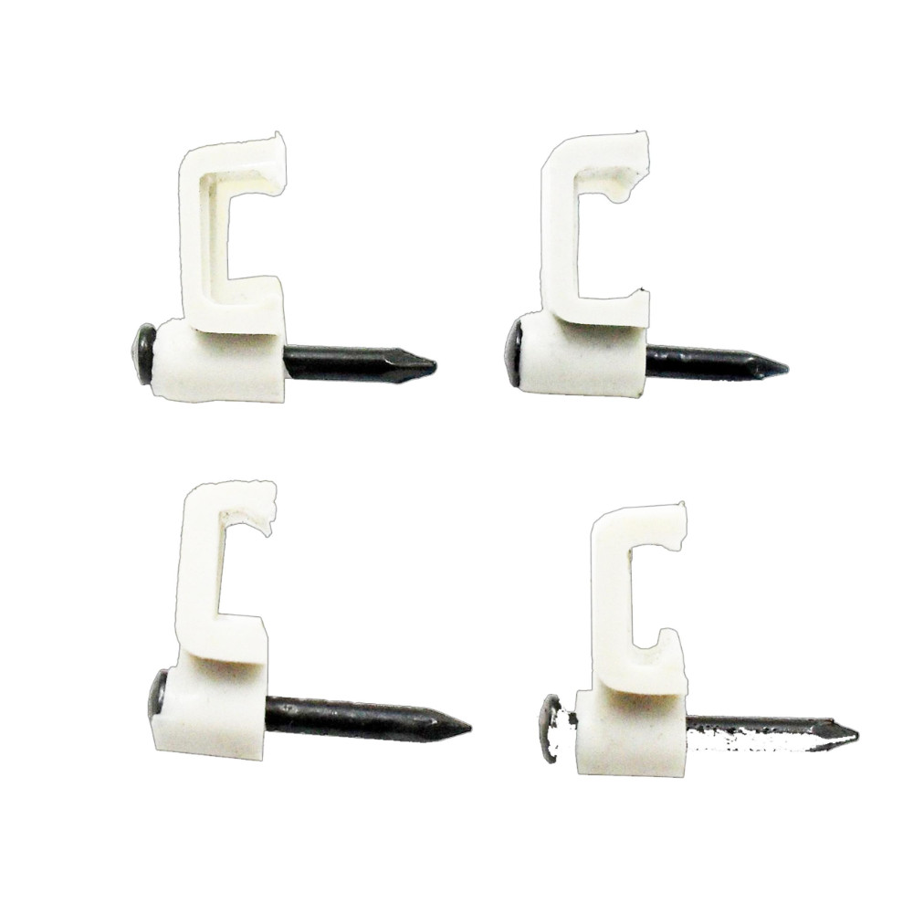 Grapa muro plastica duplex 9 blanca (bolsa x 40)