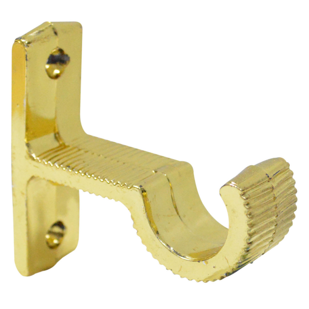Accesorio cortinero soporte muro dorado de 1(080201)