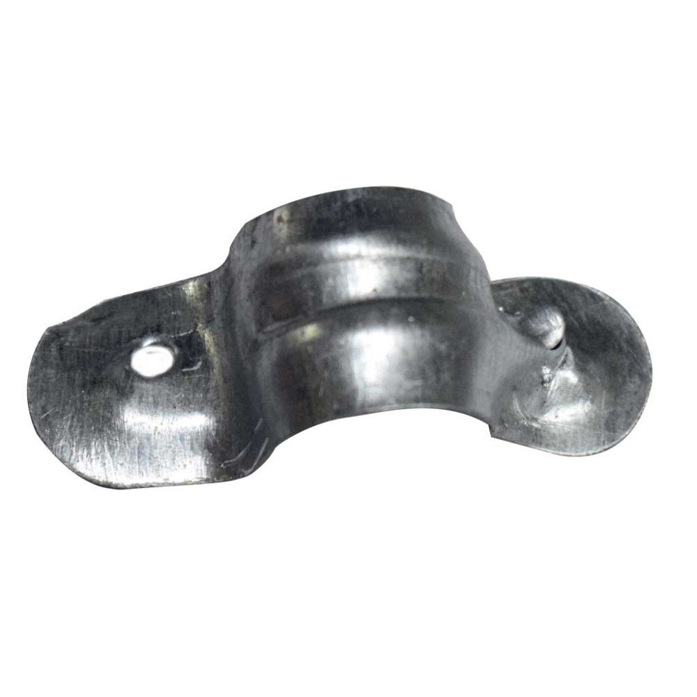 Grapa conduit galvanizada 1/2 doble ala