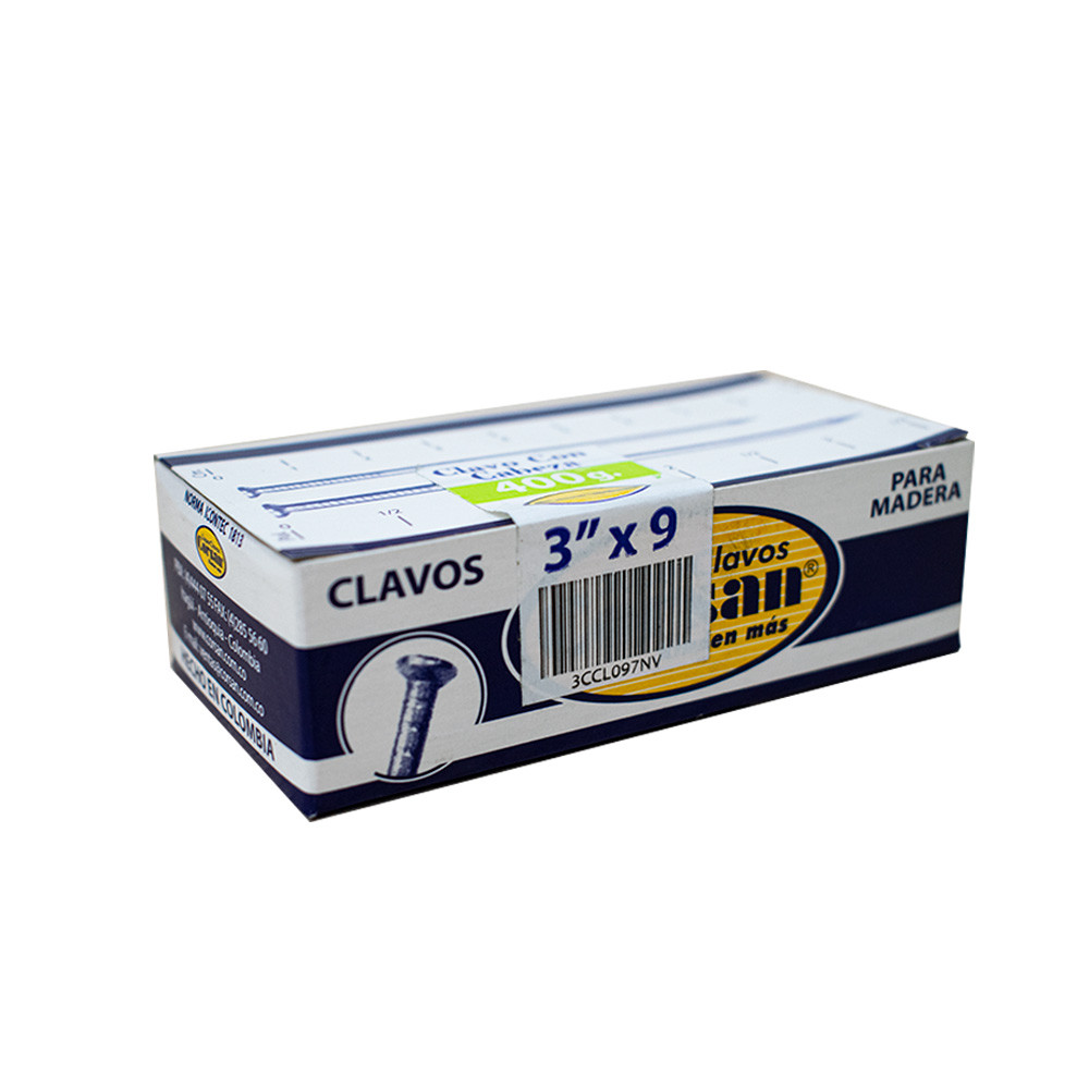 Puntilla comun con cabeza 3 corsan (400 gr)