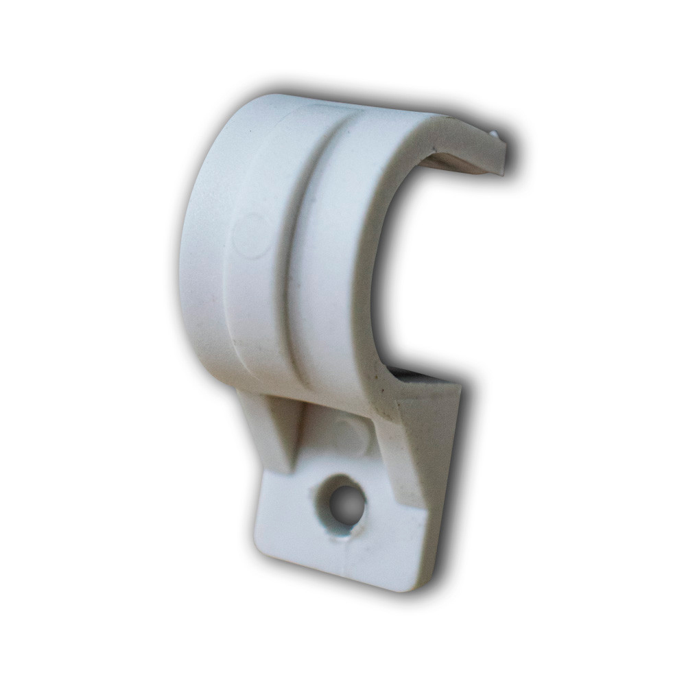 Grapa plastica blanca 3/8 hueco grande (AB0001)