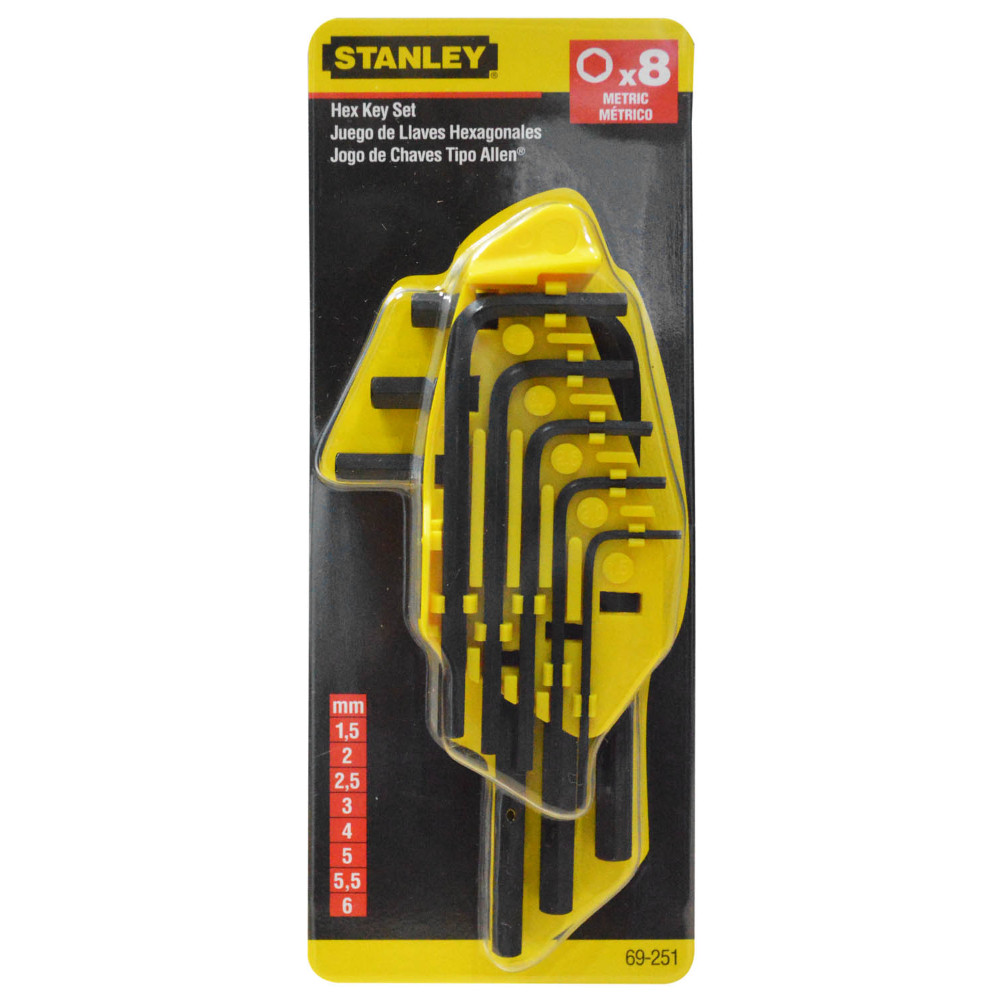 Alem corto mm x 8 stanley (69-251)(1.5-6MM)
